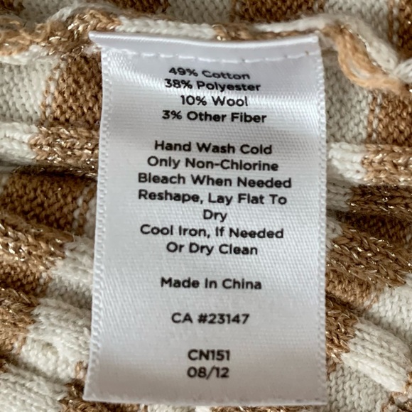 TALBOTS Pullover Striped Sweater - Picture 12 of 13